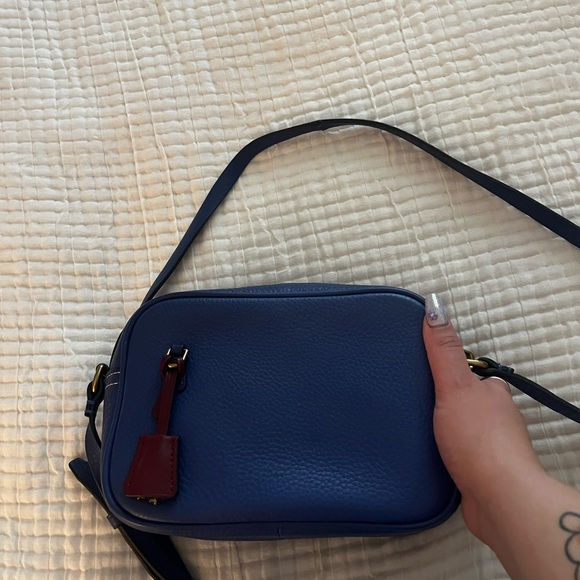 J Crew blue signet crossbody bag - Picture 2 of 6